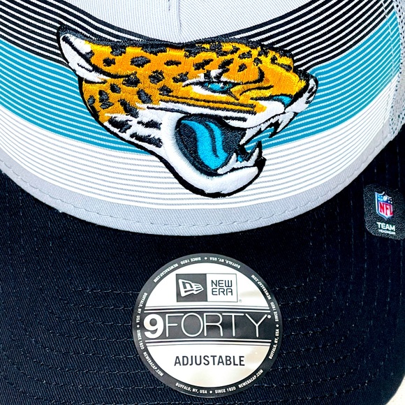New Era NFL Jacksonville Jaguars Gray/Black 9FORTY Adjustable SnapBack Hat NWT - Picture 5 of 6